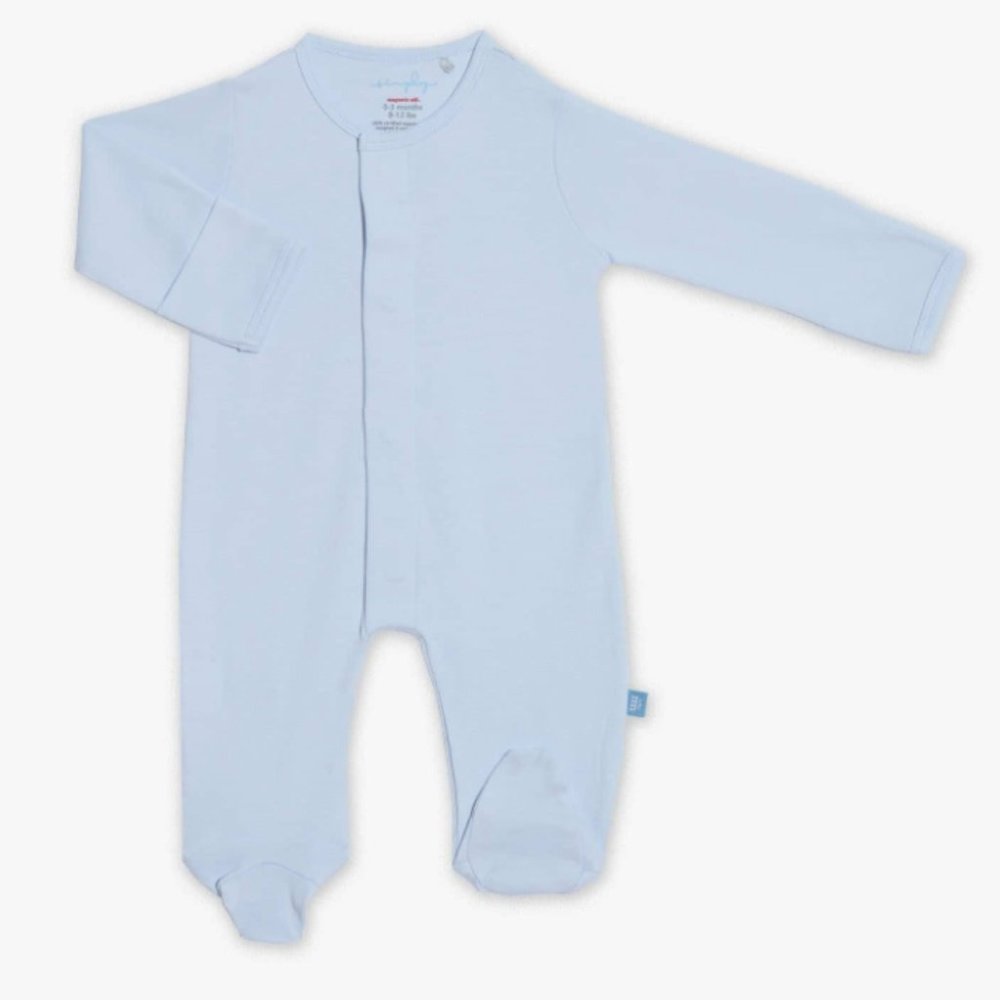 Two (Blue/Elephant) Simply Magentic Me Onesies - 0-3 months